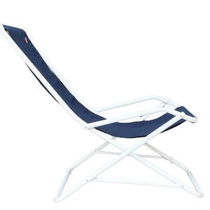 Sedia sdraio dondolina fiam acciaio telo blu 123PE BSBL