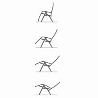 Sedia sdraio richiudibile per uso interno ed esterno gravita zero grigio scuro