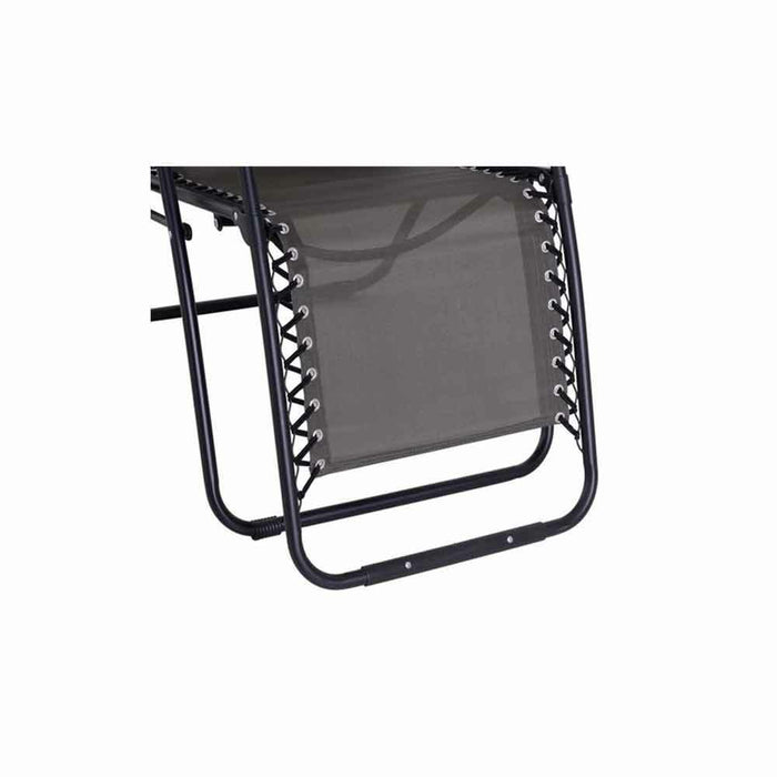 Sedia sdraio richiudibile per uso interno ed esterno gravita zero grigio scuro