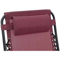 Sedie sdraio richiudibile da esterno a gravita zero rosso / bordeaux x 2