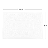 Zerbino rettangolare in fibra di cocco con scritta Home misura 40 cm x 60 cm