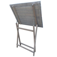 Tavolino picnic grigio in legno da cm 100 x 60