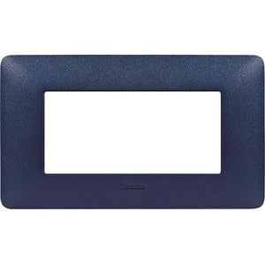 Placca Bticino Matix 4 moduli blu mercurio AM4804TBM