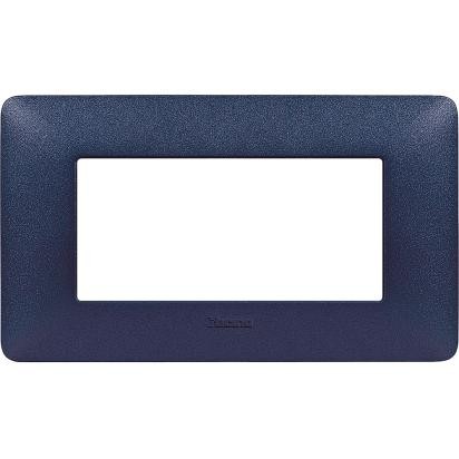 Placca Bticino Matix 4 moduli blu mercurio AM4804TBM