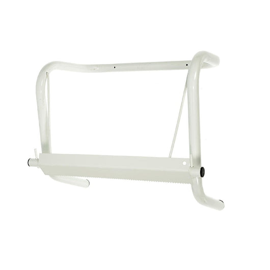 Portarotolo a parete metallico bianco supporto rotolone bobina carta asciugamani