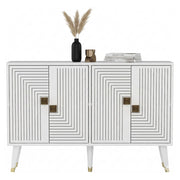 Madia Thiene, Credenza 2 Ripiani, 120x30x80h cm Bianco
