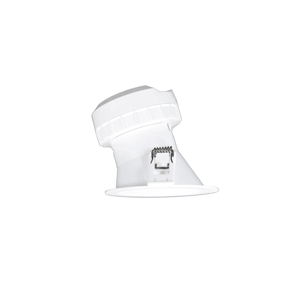 Faretto LED da incasso Pulcom R Asimmetrico 8W Switch CCT 2700K-3200K-4000K Bianco Opaco per Illuminazione d'Interni