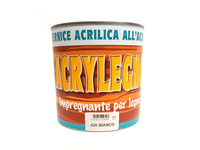 Vernice acrilica all'acqua Acrylegno 420 Bianco per legno 750ml interni esterni