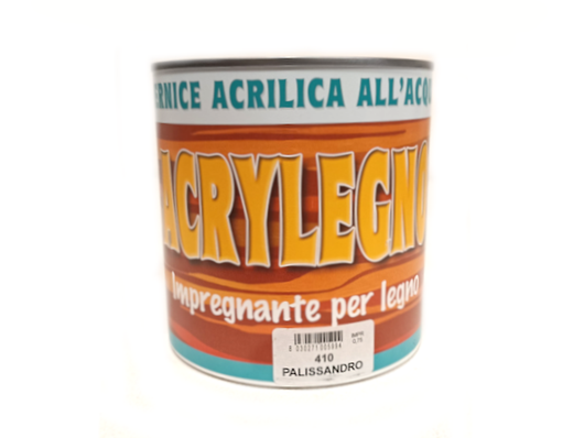 Vernice acrilica impregnante Acrylegno 410 Palissandro 750ml legno esterno interno
