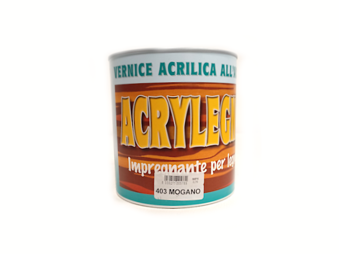 Vernice acrilica impregnante Acrylegno 403 Mogano 750ml legno esterno interno