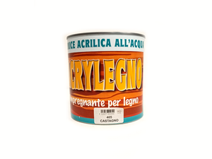 Vernice acrilica impregnante Acrylegno 405 Castagno 750ml legno esterno interno