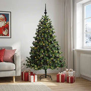 Albero di Natale artificiale con palline 210 cm 300 LED 3466362