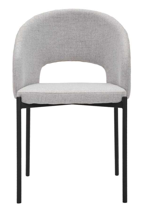 SEDIA HELSINKI GRIGIA SET 2 PZ CM 51X53X80