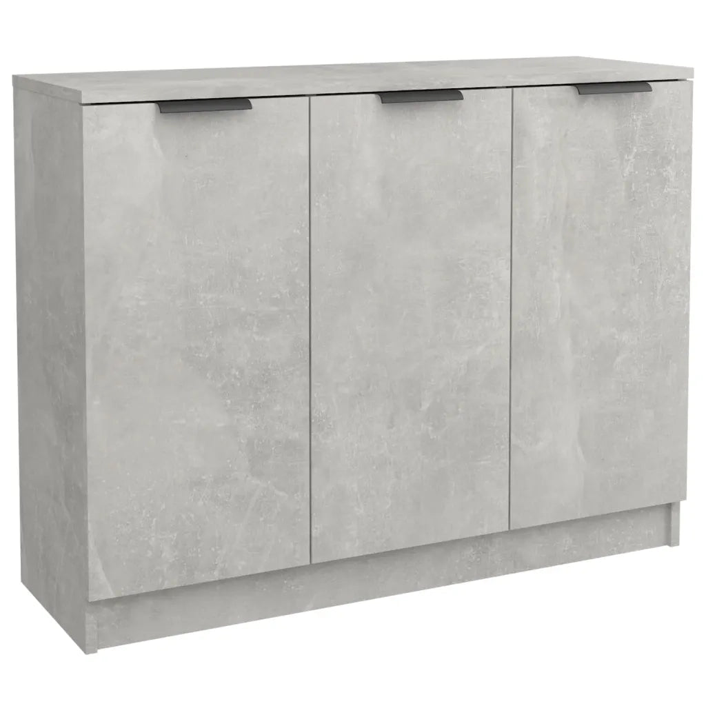 Credenza-Buffet-Armadio da cucina Grigio Cemento 90,5x30x70 cm in Legno Multistrato