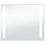 Specchio da Parete | Specchio decorativo a LED per Bagno 80x60 cm