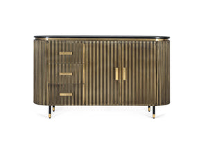 Credenza in legno di mango e bronzo 150 cm