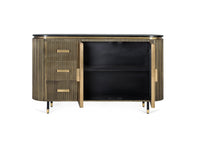 Credenza in legno di mango e bronzo 150 cm