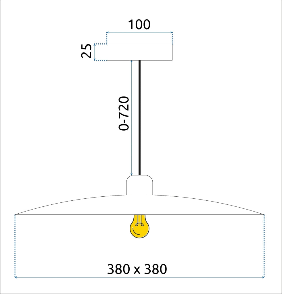 Lampada APP1289-1CP Black