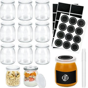 Set di Overnight Oats in Bicchiere di Mason - Muesli - Bicchieri per Colazione - Avena - Kit - Da non perdere per la tua colazione