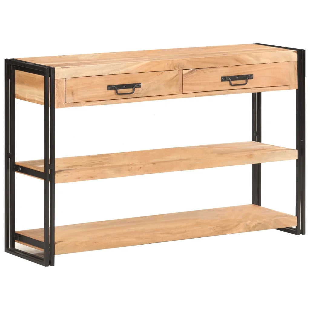 vidaXL Credenza 120x30x75 cm in Legno Massello di Acacia