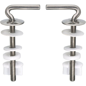 Cornat tec364896 - cerniera per sedile wc con fissaggio rapido,