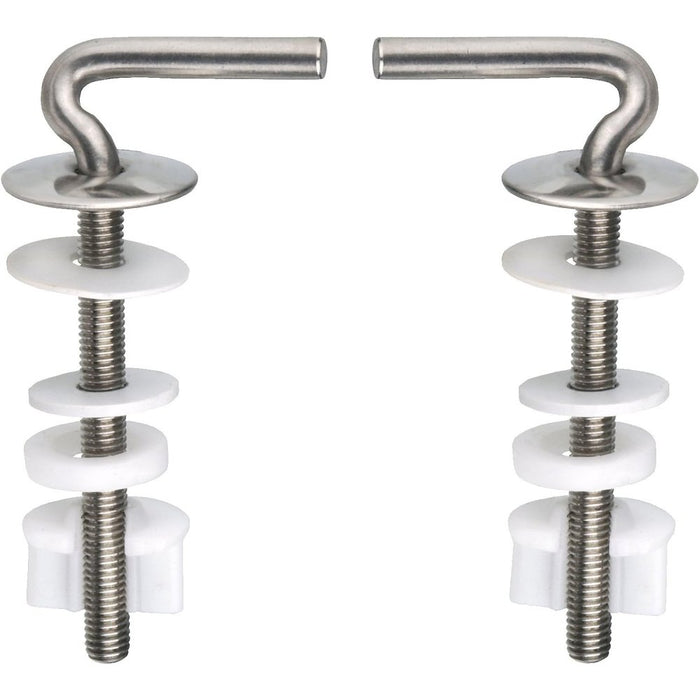 Cornat tec364896 - cerniera per sedile wc con fissaggio rapido,