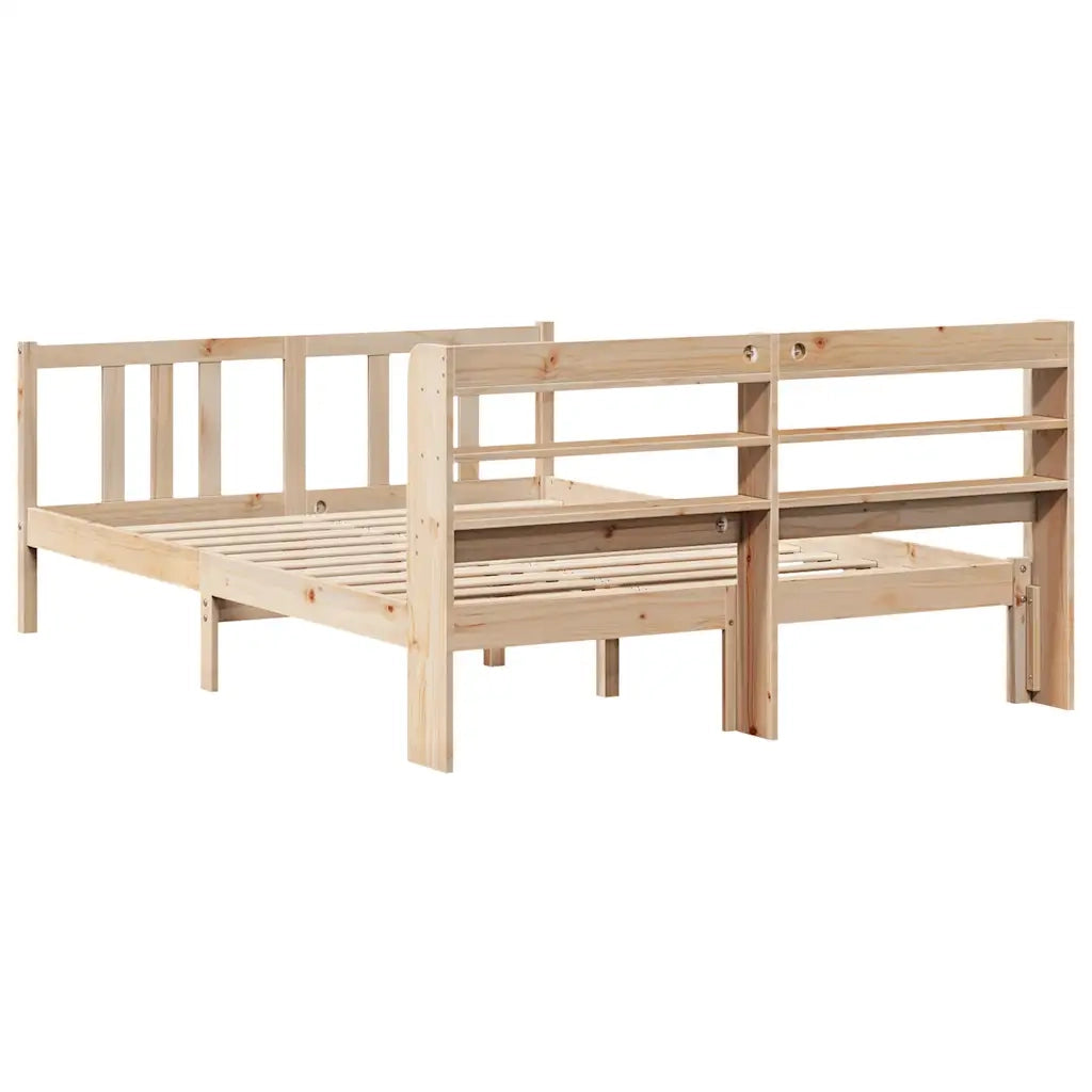 vidaXL Giroletto con Testiera 120x200 cm in Legno Massello di Pino