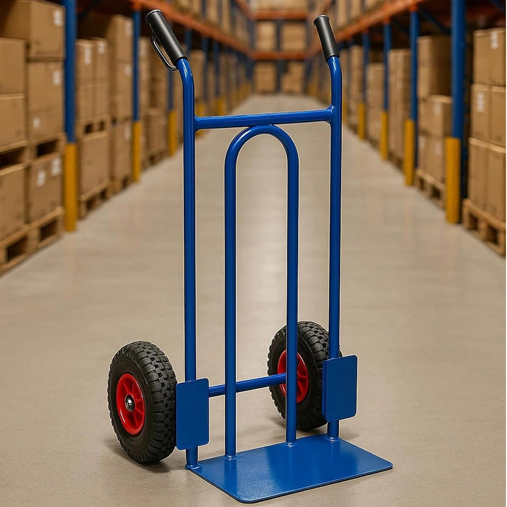Carrello per Traporto Universale con Ruote Pneumatiche Portata 200kg Ergonomico