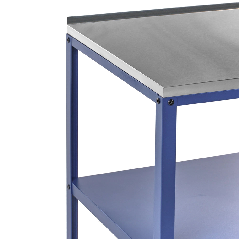 Set di cucina da esterno 2 elementi in acciaio inox blu 2 isole da cucina lavello a leva cucina da esterno