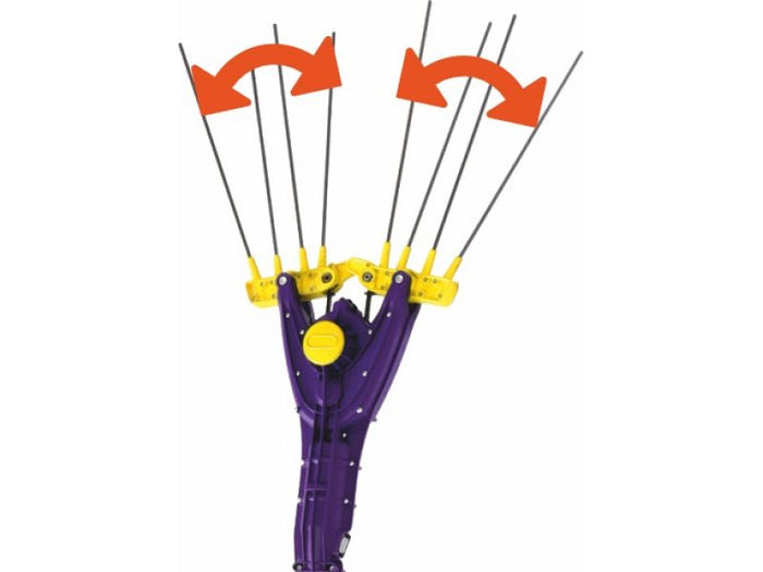 Abacchiatore per olive a batteria Avatar Lisam con asta telescopica e cavo di alimentazione