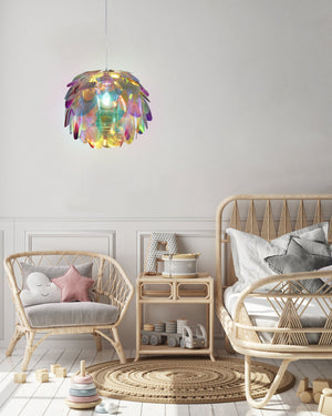 Lampada a Sospensione da Interno  E27 in Metallo Cromo