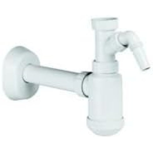 Sifone a bottiglia senza piletta con canotto e rosetta 1-1/2x32