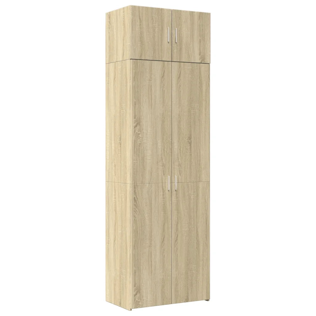 Mobile contenitore verticale moderno ottimizzato per lo spazio 70 x 42,5 x 225 cm in legno composito di rovere Sonoma 02_0055582