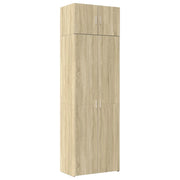 Mobile contenitore verticale moderno ottimizzato per lo spazio 70 x 42,5 x 225 cm in legno composito di rovere Sonoma 02_0055582