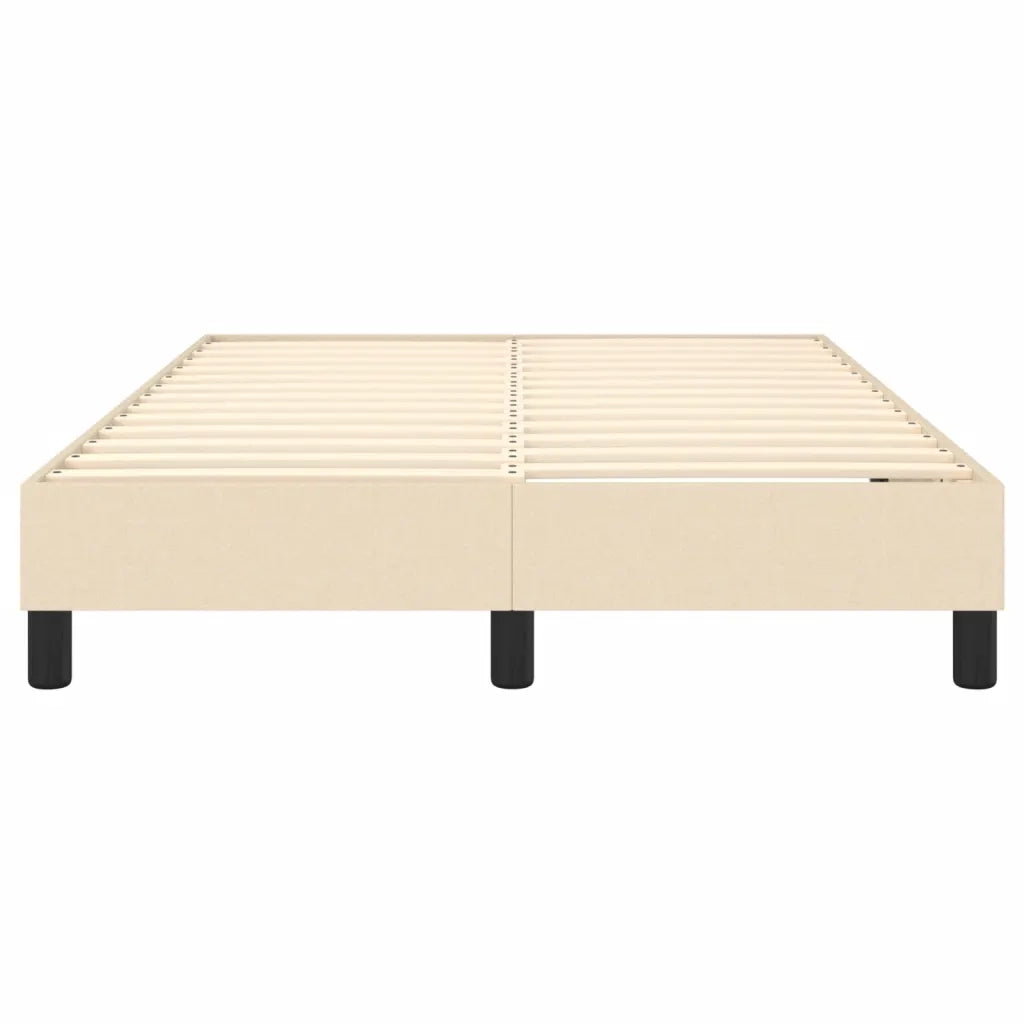 Struttura Letto a Rete a Molle-Giroletto Crema 120x200 cm Tessuto 624395