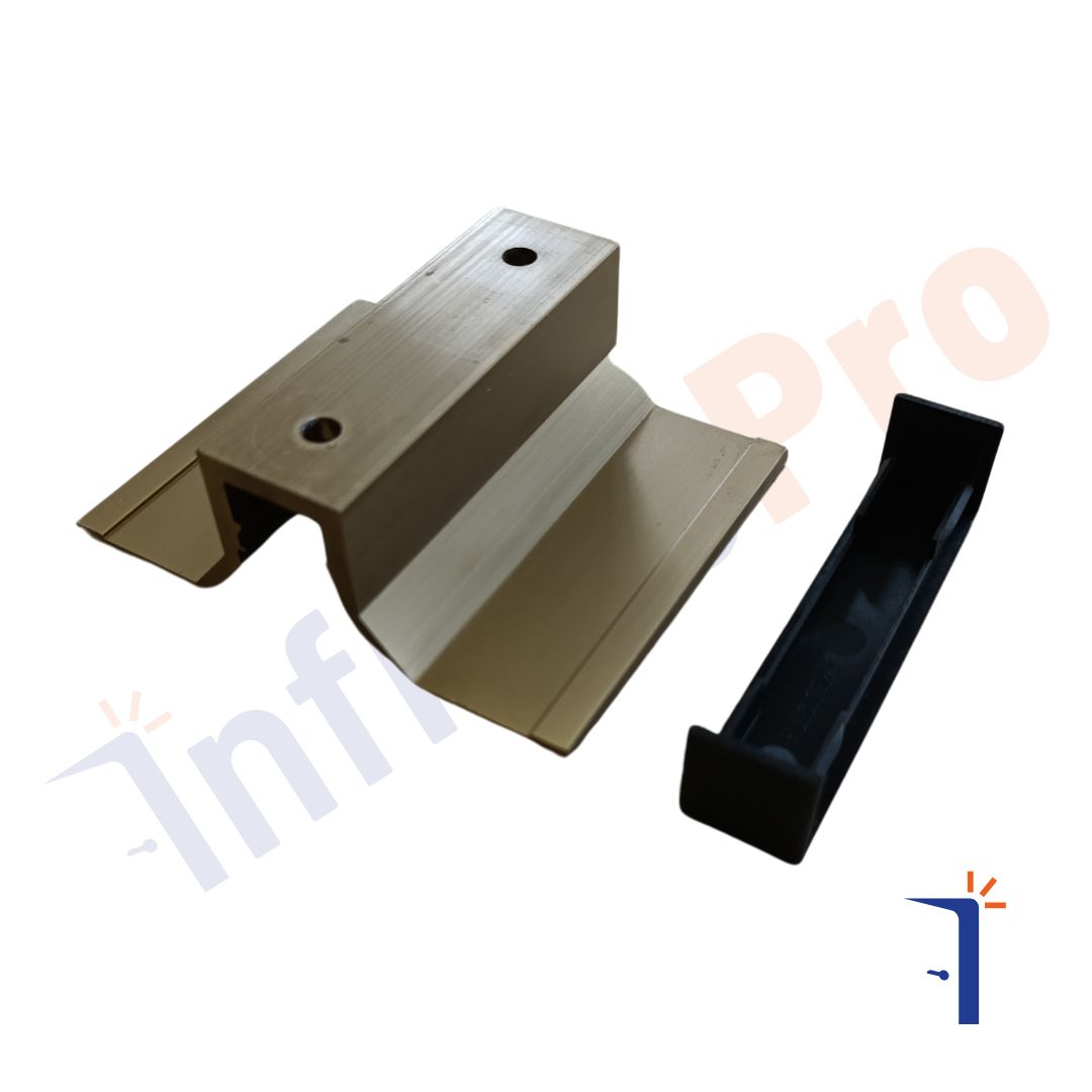 Maniglione in alluminio a spingere o tirare. Ideale come ricambio vecchi portoncini anni 90, 80, 70.