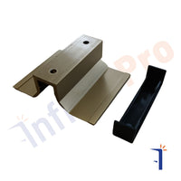 Maniglione in alluminio a spingere o tirare. Ideale come ricambio vecchi portoncini anni 90, 80, 70.