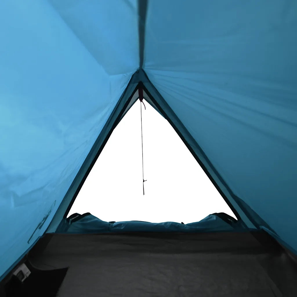 Tenda da Campeggio per 2 Persone Blu Impermeabile 94363