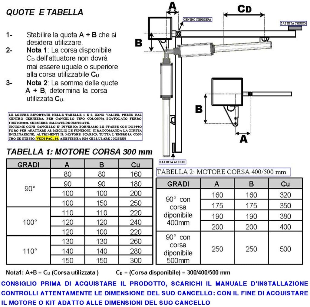 Cancello Automatico Battente 5 Metri 2 Ante da 2,5 MT Kit 2 Motori Elettromeccanici 230 V Corsa 400 mm Spinta 2 Q.tali Staffe Sblocco Centrale Radiocomando Faro 2 Coppie Fotocellule Cartello Monitore