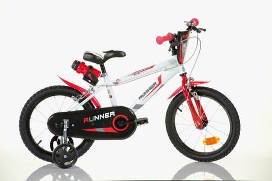 SCH RUNNER 16", bicicletta per bambini, adatta a bambini tra i 5 e i 7 anni, per altezza tra 105 e 135 cm, concampanello