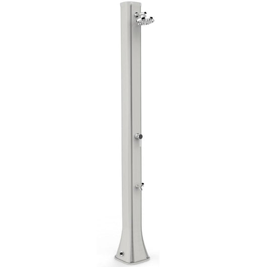 Doccia Solare In Polietilene Big Happy Five 40 Litri Con Lavapiedi Colore Bianca Cv-F620/9003