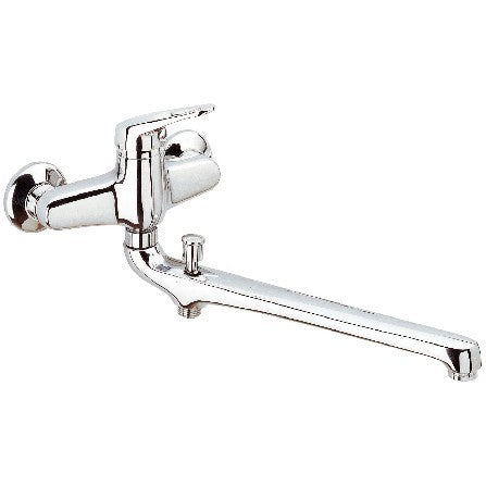 Rubinetto lavabo/vasca con bocca fusa lunga - serie remix