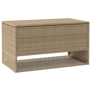 Scatola per Cuscini da Esterno Beige 100x55x55,5 cm Polyrattan CFW7688225