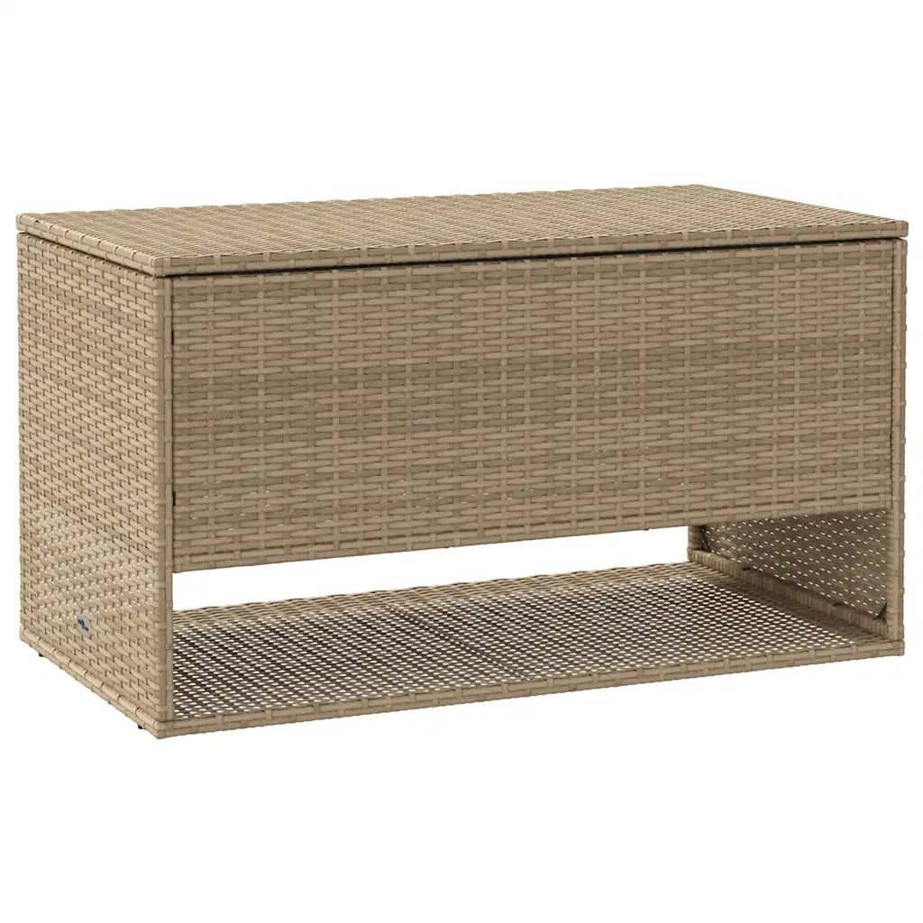 Scatola per Cuscini da Esterno Beige 100x55x55,5 cm Polyrattan CFW7688225