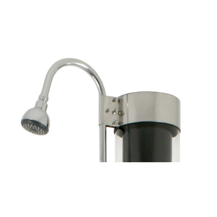 Doccia Solare da Giardino 28L Miscelatore e Lavapiedi ATI Docce N Grigio Antracite