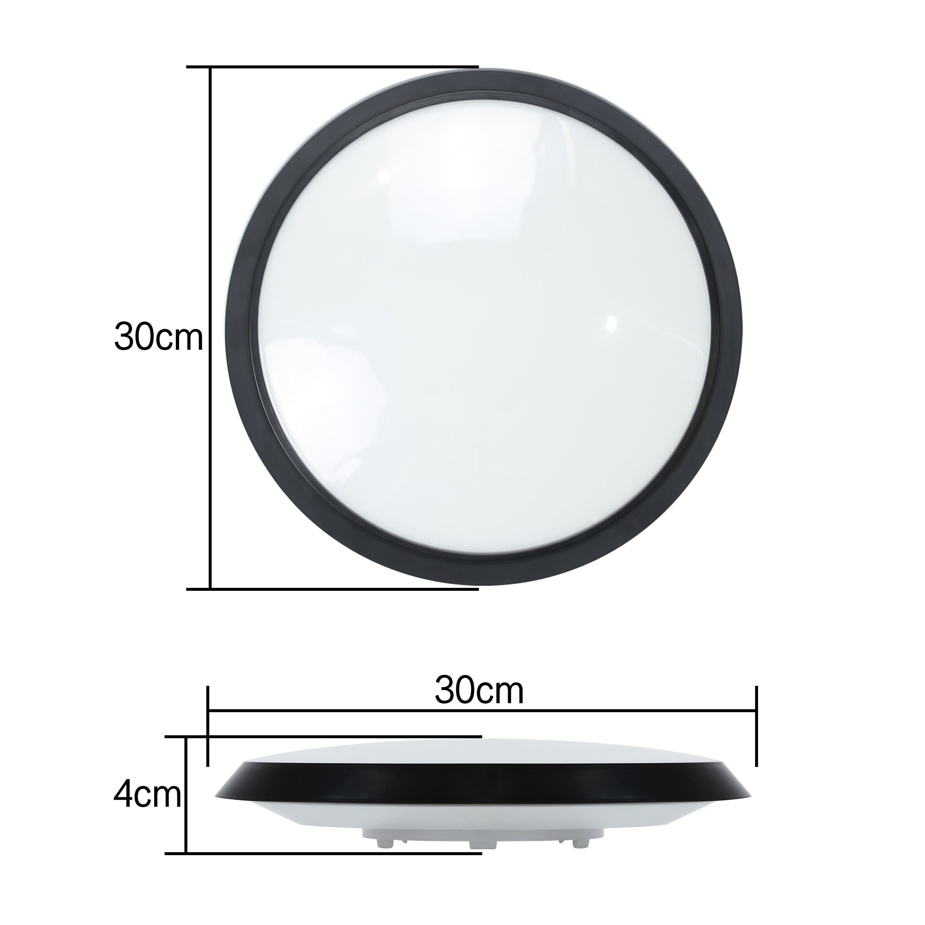 ZMH Lampada da soffitto plafoniera LED sensore movimento 15W 4000K per interni corridoio