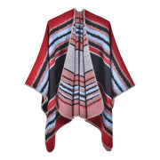 Sciarpa vintage, mantellina da viaggio, jacquard di cashmere, calda, sciarpa divisa