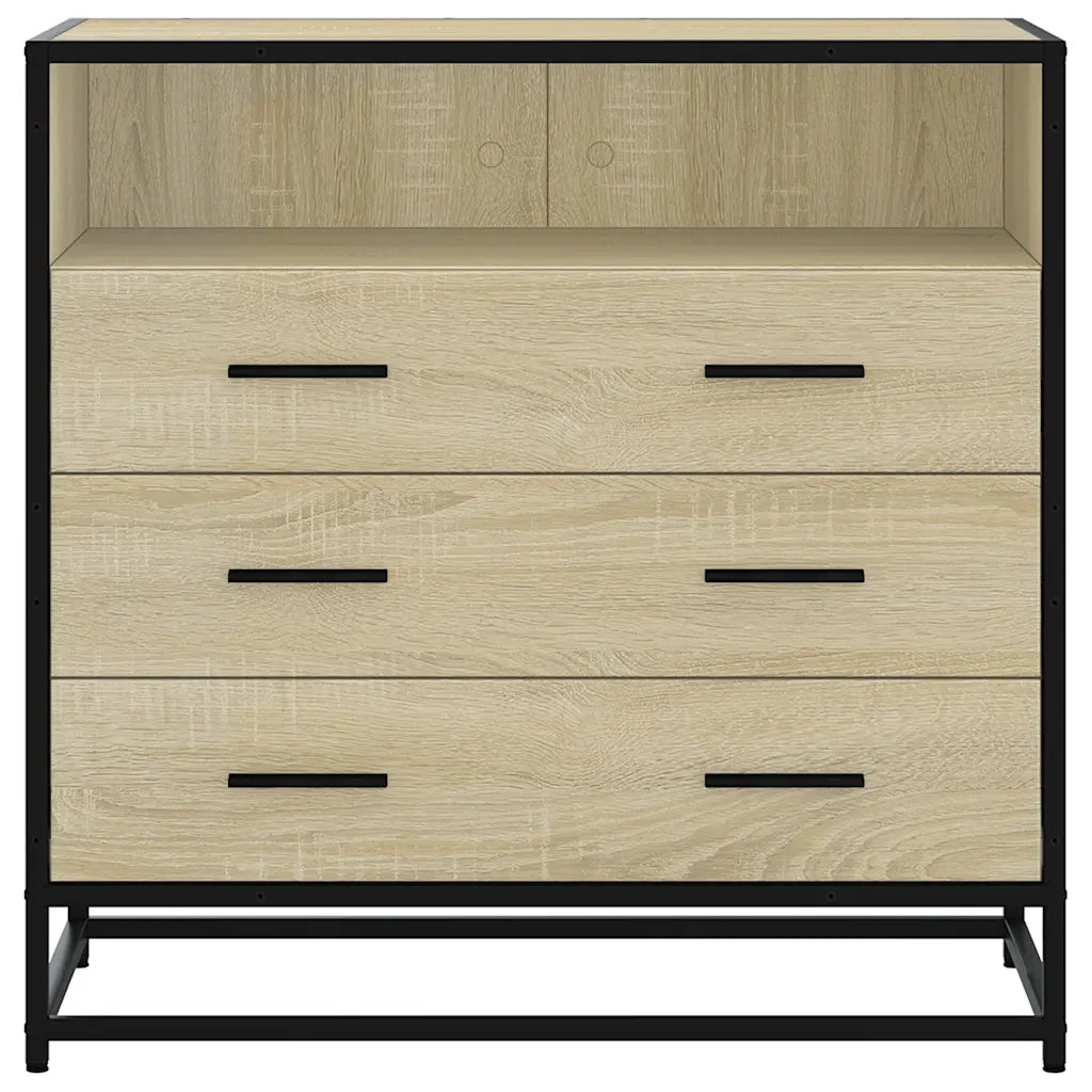 Cassettiera Rovere Sonoma 70x41x70 cm in Legno Multistrato