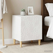 Comodino 2 pcs Bianco 43 x 34,5 x 50 cm Legno ingegnerizzato 895026