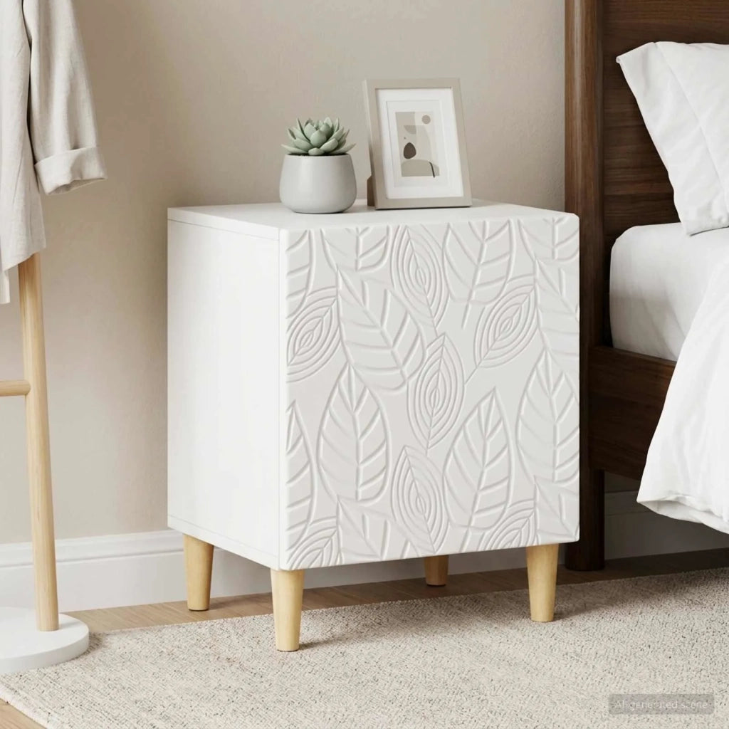 Comodino 2 pcs Bianco 43 x 34,5 x 50 cm Legno ingegnerizzato 895026
